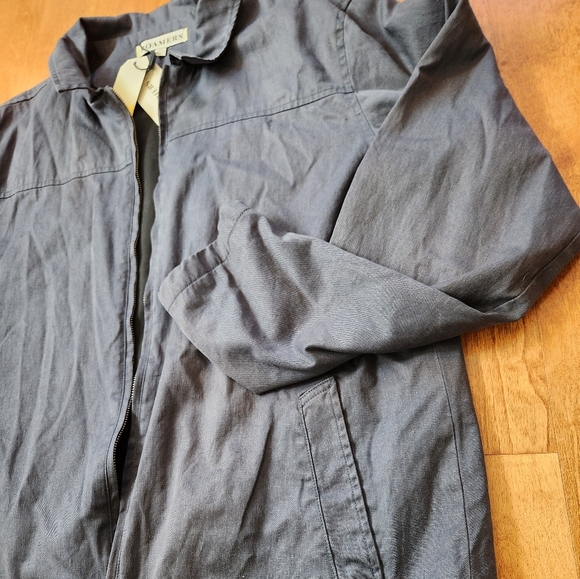 Roamers & Seekers Mcway Blue Bomber jacket NWT hemp and cotton - Picture 3 of 6